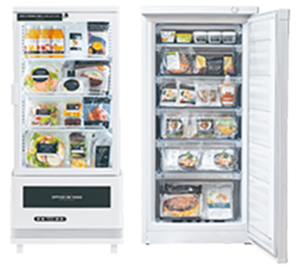 『オフィスでごはん』・『オフィスでやさい』のイメージ写真